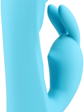 Loveline: Ribbed Ultra Soft Silicone Rabbit Vibrator