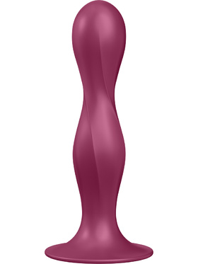 Satisfyer: Double Ball-R, Weighted Dildo, rød
