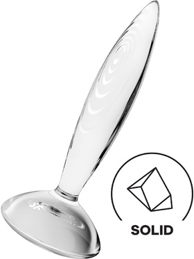 Satisfyer: Sparkling Crystal, Glass Dildo, gjennomsiktig