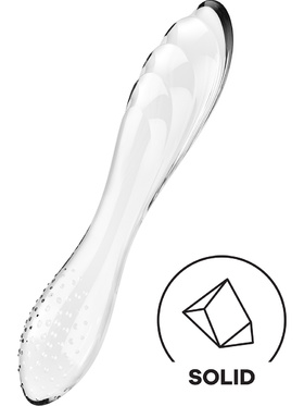 Satisfyer: Dazzling Crystal 1, Glass Dildo, gjennomsiktig