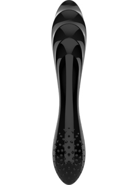 Satisfyer: Dazzling Crystal 1, Glass Dildo, svart