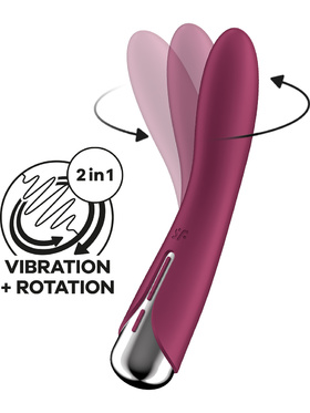 Satisfyer: Spinning Vibe 1, Rotating Vibrator, rød