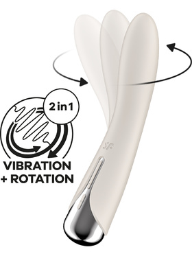 Satisfyer: Spinning Vibe 1, Rotating Vibrator, hvit