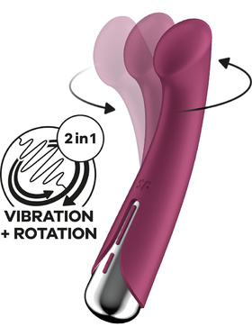 Satisfyer: Spinning G-Spot 1, Rotating Vibrator, rød