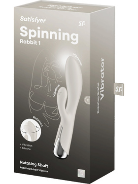 Satisfyer: Spinning Rabbit 1, Rotating Vibrator, hvit