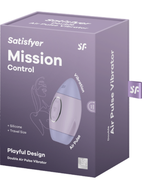 Satisfyer: Mission Control, Double Air Pulse Vibrator, lilla