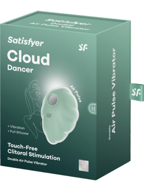 Satisfyer: Cloud Dancer, Double Air Pulse Vibrator, grønn