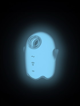 Satisfyer: Glowing Ghost, Double Air Pulse Vibrator, hvit