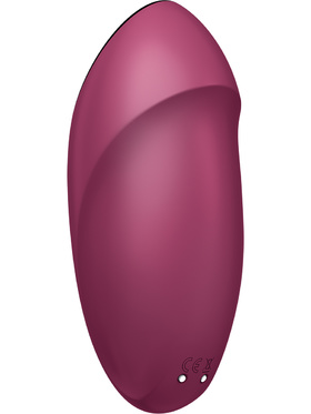 Satisfyer: Tap & Climax 1, Lay-On Vibrator, rød