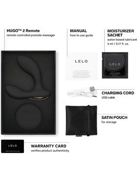 LELO: Hugo 2 Remote, svart