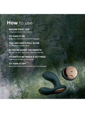 LELO: Hugo 2 Remote, svart