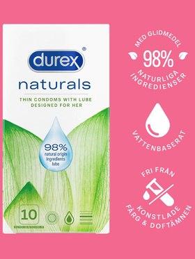 Durex: Naturals Condoms, 10 stk