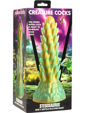 Creature Cocks: Stegosaurus, Spiky Reptile Silicone Dildo