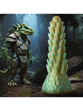 Creature Cocks: Stegosaurus, Spiky Reptile Silicone Dildo