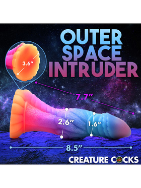 Creature Cocks: Galactic Cock, Alien Glow Silicone Dildo