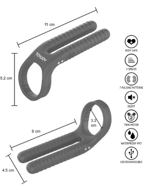 Urban by Toy Joy: Fushion, Vibrating Couple C-Ring