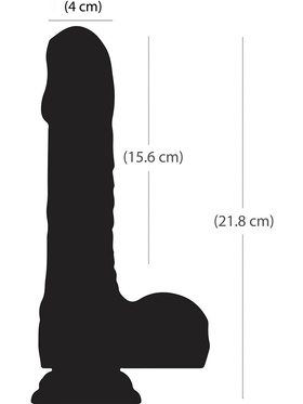 Naked Addiction: Rotating & Thrusting Vibrating Dong, 23 cm