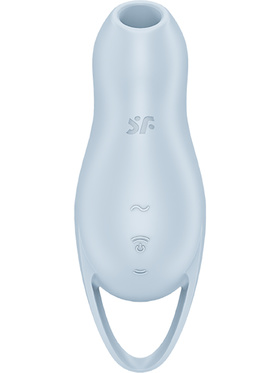 Satisfyer: Pocket Pro 1, Double Air Pulse Vibrator, blå