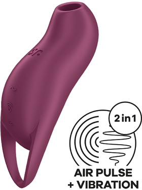 Satisfyer: Pocket Pro 1, Double Air Pulse Vibrator, rød