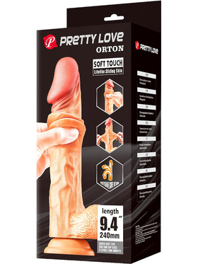 Pretty Love: Orton, Sliding Skin Dildo, 24 cm