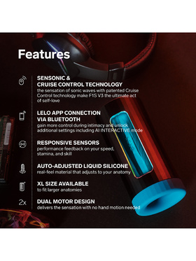 LELO: F1S V3 Pleasure Console Masturbator, blå