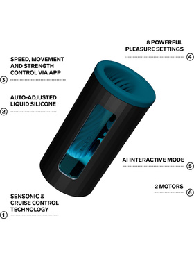 LELO: F1S V3 Pleasure Console Masturbator, blå