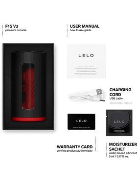 LELO: F1S V3 Pleasure Console Masturbator, rød