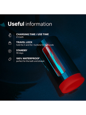 LELO: F1S V3 XL Pleasure Console Masturbator, rød