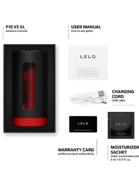 LELO: F1S V3 XL Pleasure Console Masturbator, rød