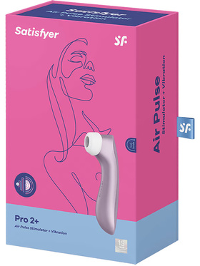 Satisfyer: Satisfyer Pro 2+, Air Pulse Stimulator + Vibration, lilla