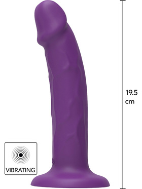 Toy Joy: Get Real Vibrating Harness Dong, 19.5 cm, lilla