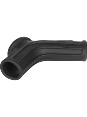LoveToy: Vibrating Knights Ring Sleeve, Ridge, svart