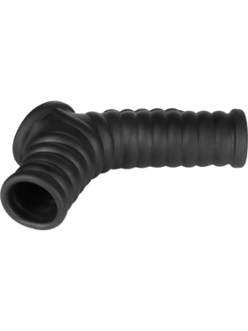 LoveToy: Vibrating Knights Ring Sleeve, Wave, svart