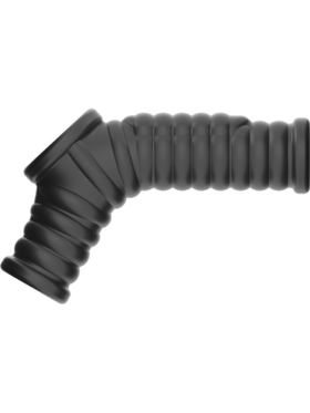 LoveToy: Vibrating Knights Ring Sleeve, Wave, svart