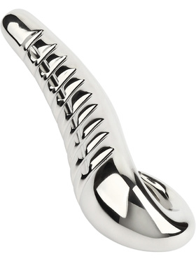 Mr Steel: Devil's Tongue Dildo, sølv