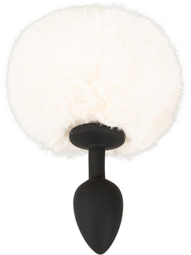 You2Toys: Fluffy Bunny Tail Butt Plug, small, hvit