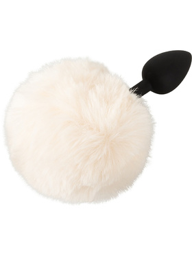 You2Toys: Fluffy Bunny Tail Butt Plug, small, hvit