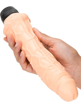 SevenCreations: Perfect Pleasures Dildo Vibrator, 24 cm, lys
