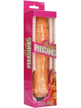 SevenCreations: Perfect Pleasures Dildo Vibrator, 24 cm, lys