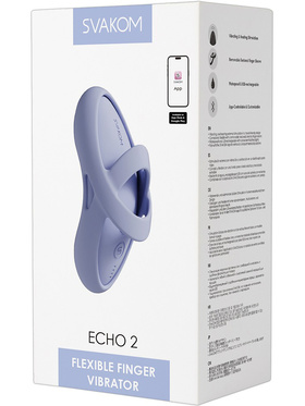 Svakom: Echo 2, Flexible Finger Vibrator, blå