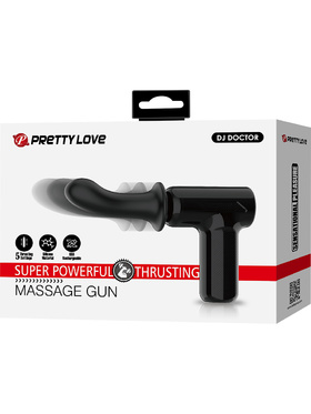 Pretty Love: DJ Doctor, Massage Gun with Dildo, svart