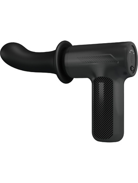 Pretty Love: DJ Doctor, Massage Gun with Dildo, svart