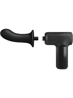 Pretty Love: DJ Doctor, Massage Gun with Dildo, svart