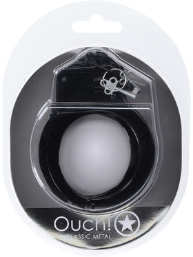 Ouch!: Classic Metal Handcuffs, svart