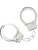 Ouch!: Classic Metal Handcuffs, sølv