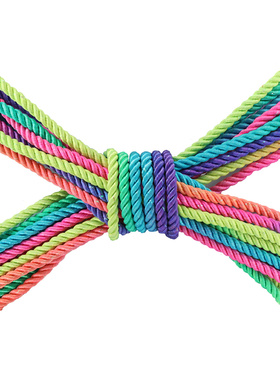 Ouch!: Polyester Bondage Rope, 10m, multifarge
