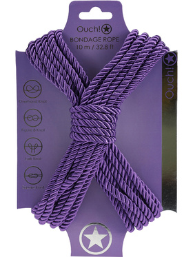 Ouch!: Polyester Bondage Rope, 10m, lilla
