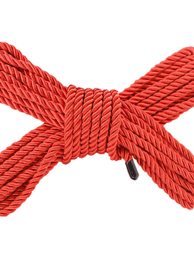 Ouch!: Polyester Bondage Rope, 10m, rød