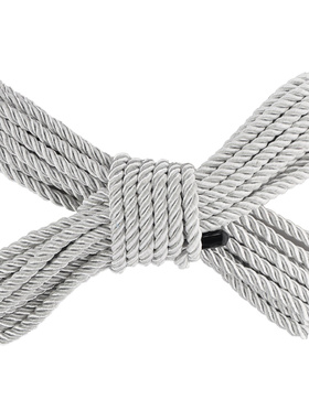 Ouch!: Polyester Bondage Rope, 10m, sølv