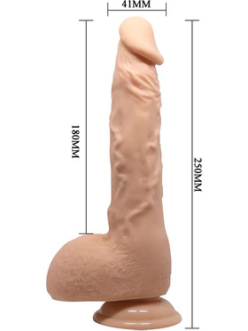 Beautiful Jason: Realistisk Dildo med Sugekopp, 25 cm, lys